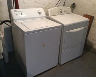 NEWER WASHER AND ELECTRIC DRYER.  