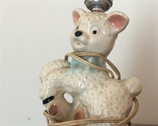 Vintage Lamb Lamp