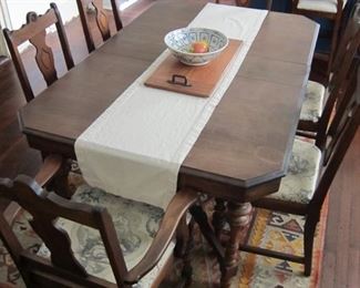 Dining Table and Chairs - Walnut