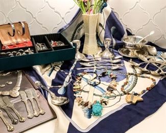 JEWELRY* Summertime shimmer is here...casual Sterling, airy openwork gold...and NL has a beach full of Mid-Century jewelry that is so HOT!!!