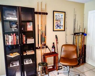 MAN CAVE: Billiard Table & Accessories; Pinball Machine; Slot Machine; Playboys Exclusive Issues; Comics Exclusive Issues; Fishing Equipment to include vintage & hand tied fly lures, Great speakers.