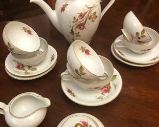 Such a sweet china tea set. I bet the next pic is of the emblem underneath, which I won't be able to read