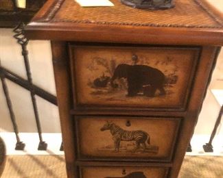  safari animal 3-drawer unit