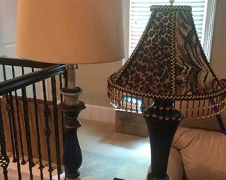 beaded lamp shade lamp