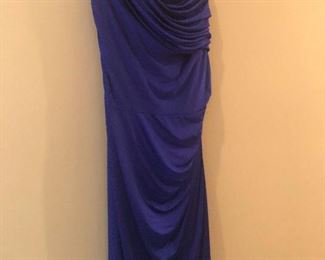 and a dress cut down to there