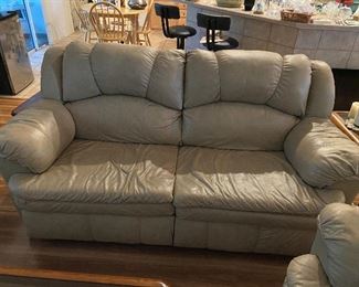 Lane Leather couch and loveseat reclining