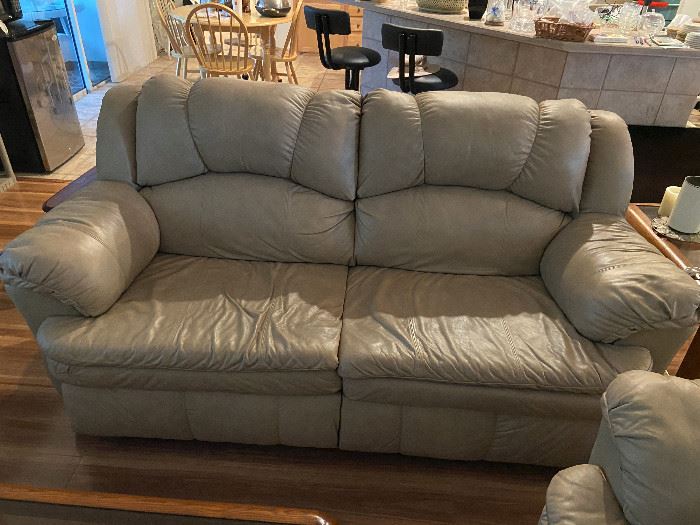 Lane Leather couch and loveseat reclining