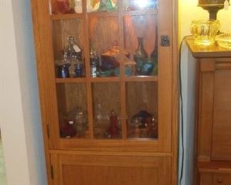 Beautiful handmade lighted display case handcrafted by a master carpenter.