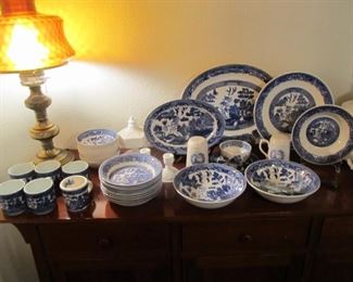 Blue Willow fine china from Japan & Elegant soup tureens. 