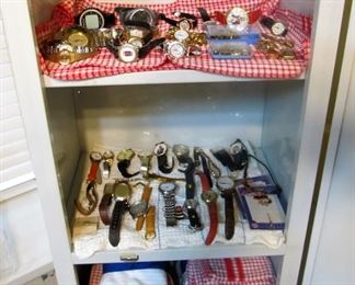 Beautiful costume jewelry - necklaces, rings, bracelets, pins, earrings, watches, knives, WW2 memorabilia & more.