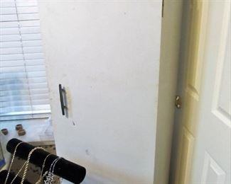 Really cool mid-century metal storage/pantry cabinet.