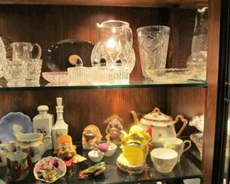 Lots of beautiful collectibles! Crystal, Delft Porcelain, Bone China, Psycho Ceramics, Pfaltzgraff & more!