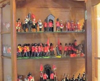 British collectible toy soldier collection w/ case.