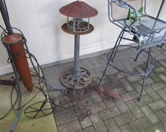 Check out our beautiful patio sets, garden decor, fountains, birdbaths, lawn tools, & compost bin