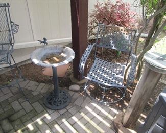 Check out our beautiful patio sets, garden decor, fountains, birdbaths, lawn tools, & compost bin