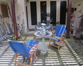 Check out our beautiful patio sets, garden decor, fountains, birdbaths, lawn tools, & compost bin