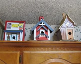 Custom designed & painted birdhouses - one-of-a-kind. these are built SOLID!   A MUST-BUY!  SO CUTE!