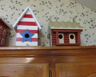 Custom designed & painted birdhouses - one-of-a-kind. these are built SOLID!   A MUST-BUY!  SO CUTE!