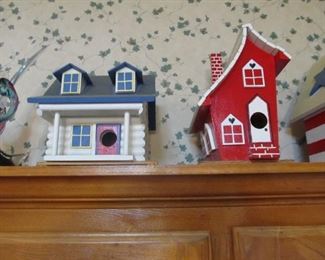 Custom designed & painted birdhouses - one-of-a-kind. these are built SOLID!   A MUST-BUY!  SO CUTE!