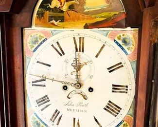 1800-1820 John Smith Wrexham, England Tall Case Grandfather Clock. 