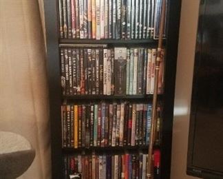 Tons of dvds including boxsets and entire seasons, cds, concert dvds, 