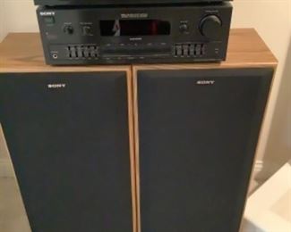 Stereo receiver with two speakers