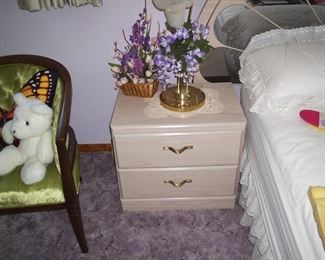 white bedroom nightstand
