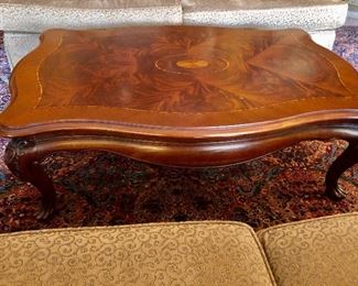 INLAID PATTERN TOP COFFEE TABLE