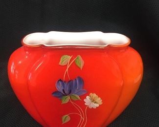 Fenton Connoisseur Collection Persimmon Passion with certification and box - this piece has a reserve on it