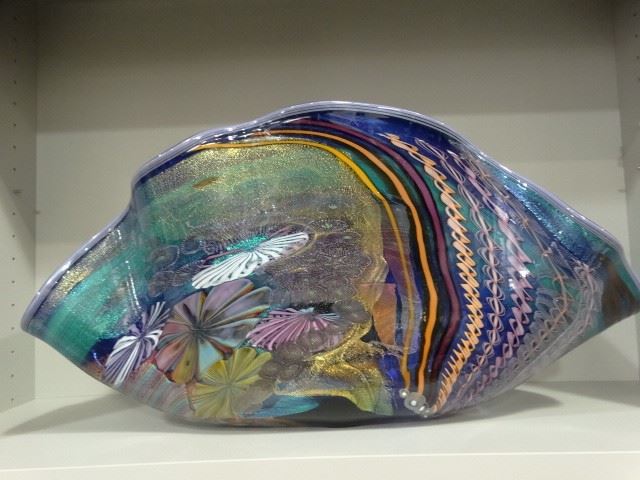 Clam Shaped Glass Bowl - James Nowak