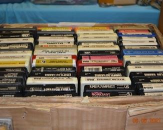 Vintage 8 track tapes