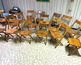 Very cool vintage wood folding chairs