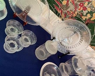 Gillinder & sons lion glass 