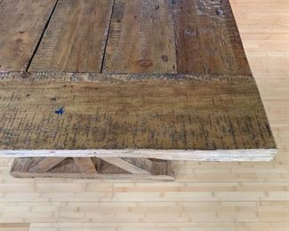 Trestle Dining Table 94" L x 39 1/2" W (needs some love)