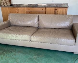 Restoration Hardware Leather Sofa