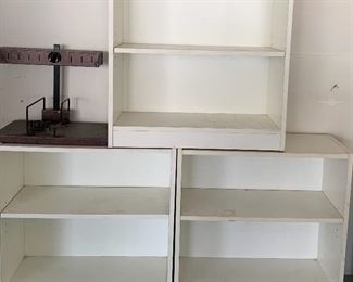 White Storage Shelves