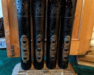 ANTIQUE VULCAN HEATER with COLORED JEWELS