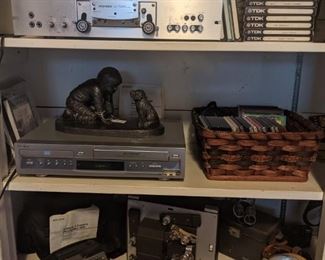 PIONEER REEL TO REEL AUTO REVERSE DIRECT DRIVE 707...TDK MUSIC TAPES...SONY DVD....CAMERAS