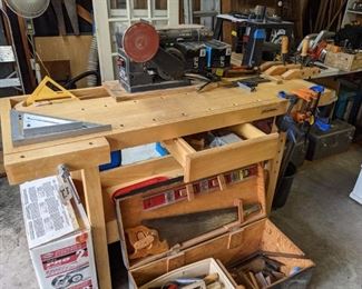 WORKBENCH, TOOL CHEST, NEW BOXED ATTIC VENT FAN