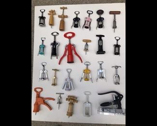 Great variety of corkscrews