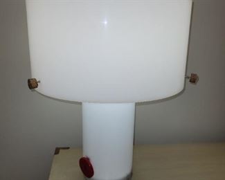 $90.00, 70s unusual Lamps VG condition 2 small stress cracks as shown 30"