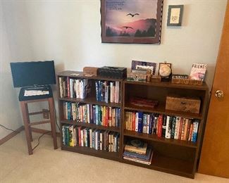 LOTS OF BOOKCASES, LOTS OF BOOKS!!