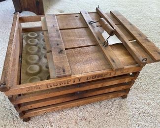 Vintage Wood Egg Crate.