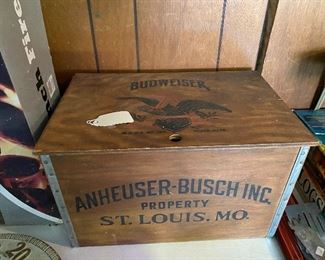 Vintage Anheuser-Busch Wood Box