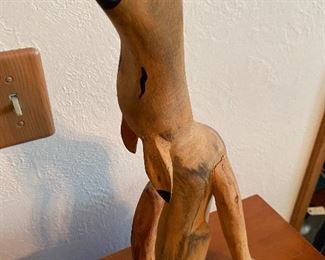 Hand carved dog