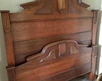Antique Full Size Headboard and Footboard
