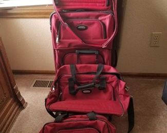 Red Suitcases
