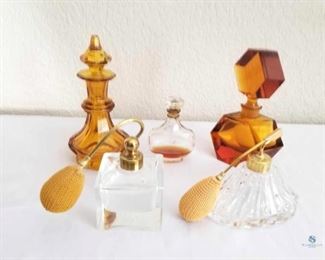 Amber Perfume Bottles
