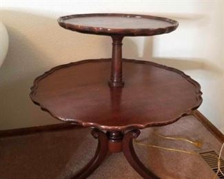 Two-Tiered Antique Table
