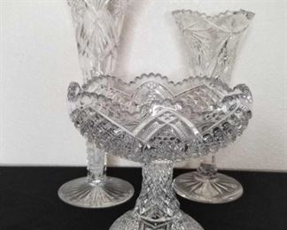 Pressed Glass Vases
